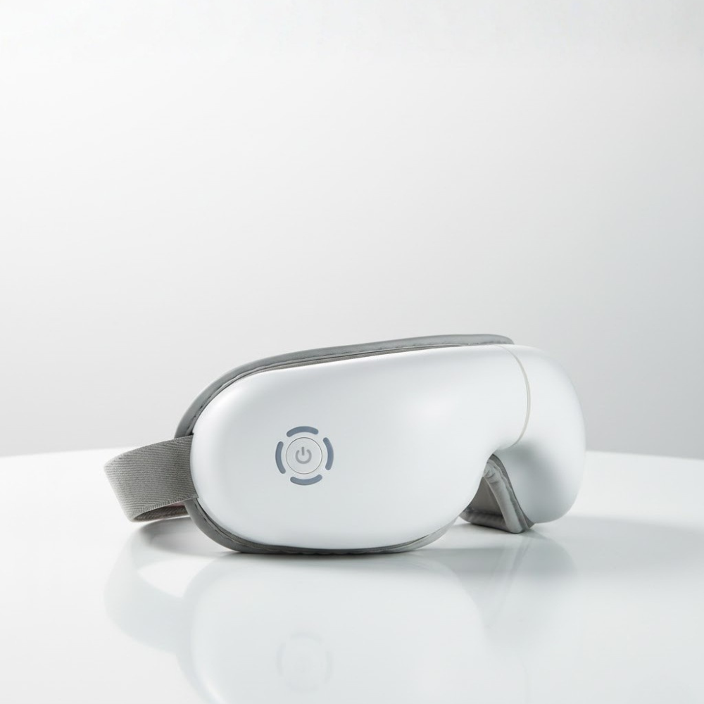 Opvarmet øjenmassageapparat – 5 tilstande til lindring af øjenbelastning, mørke rande og bedre søvn