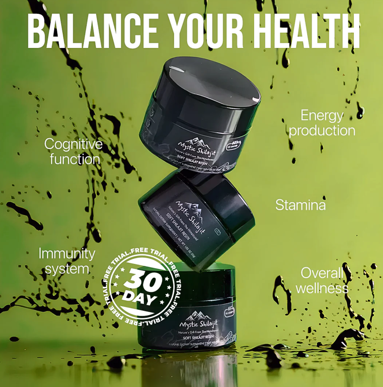 Naturlig Shilajit-harpiks