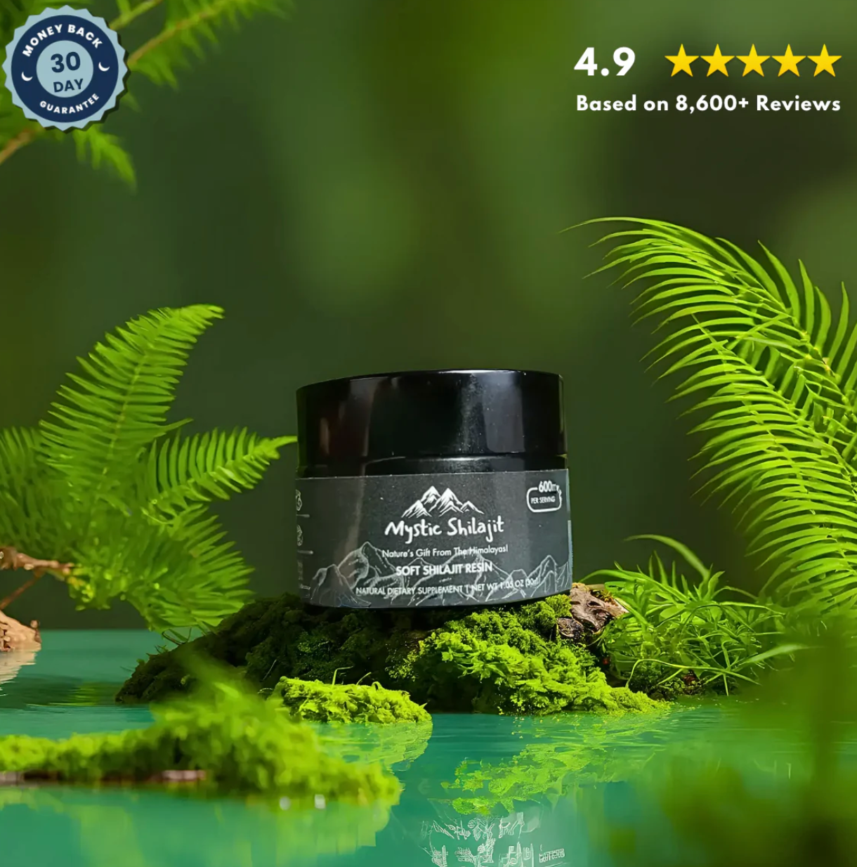 Naturlig Shilajit-harpiks