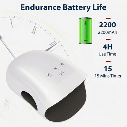 Ledningsfri håndmassager med varme og kompression til gigt og karpaltunnelsyndrom