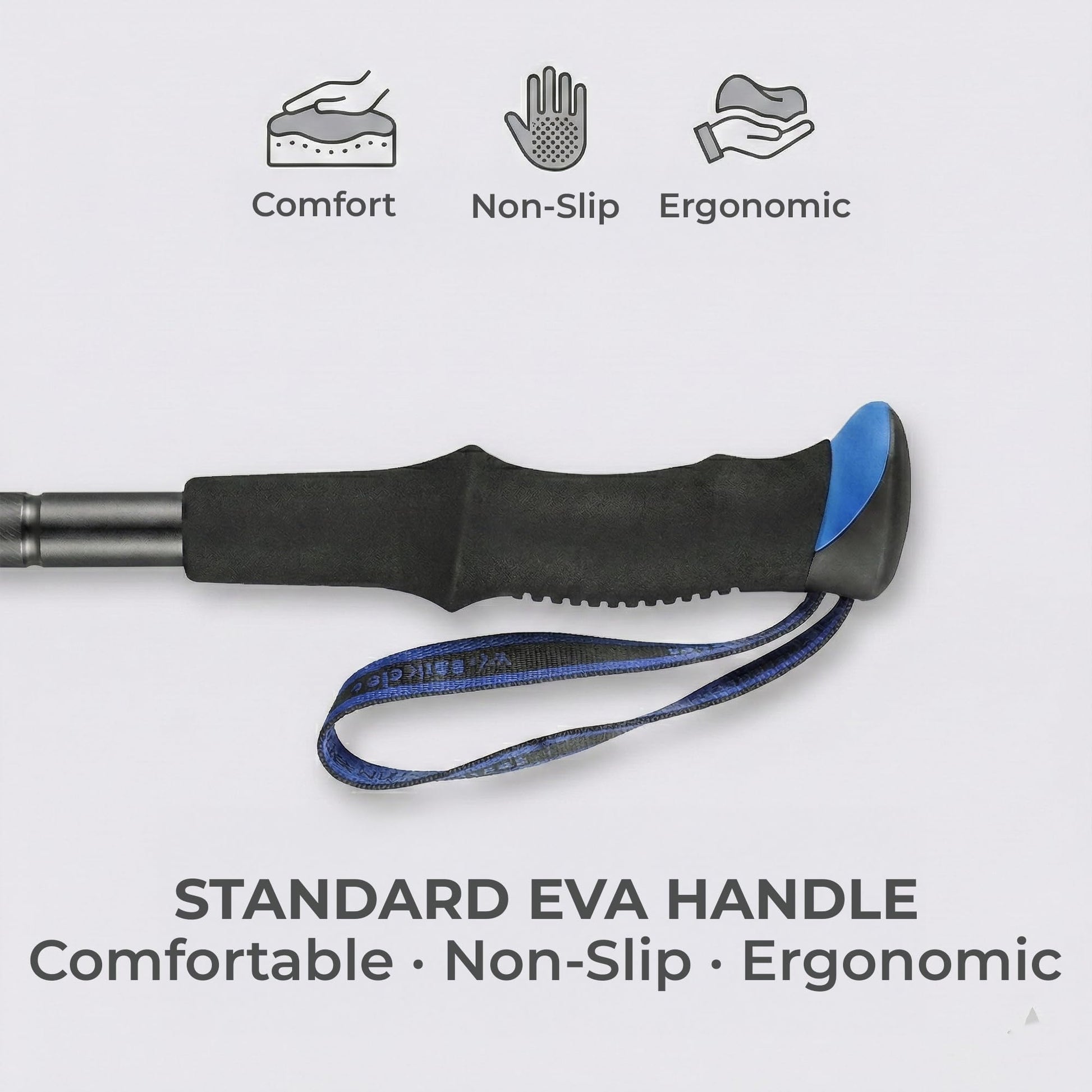 FENEIX 8-Section Collapsible Aluminum Hiking Stick - EVA Handle - product image 3