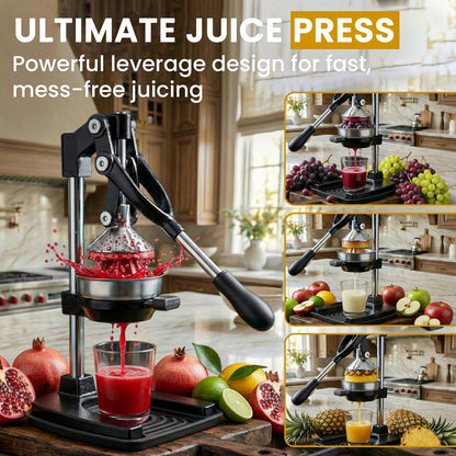 FENEIX Heavy-Duty Cast Iron Manual Citrus Juicer - Black - product image 7