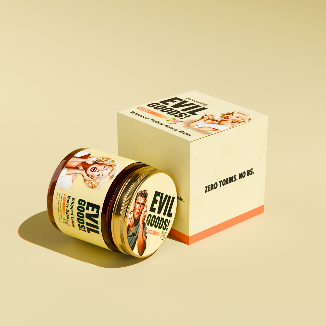 EVIL GOODS Pisket oksetalg og Manuka-honningbalsam