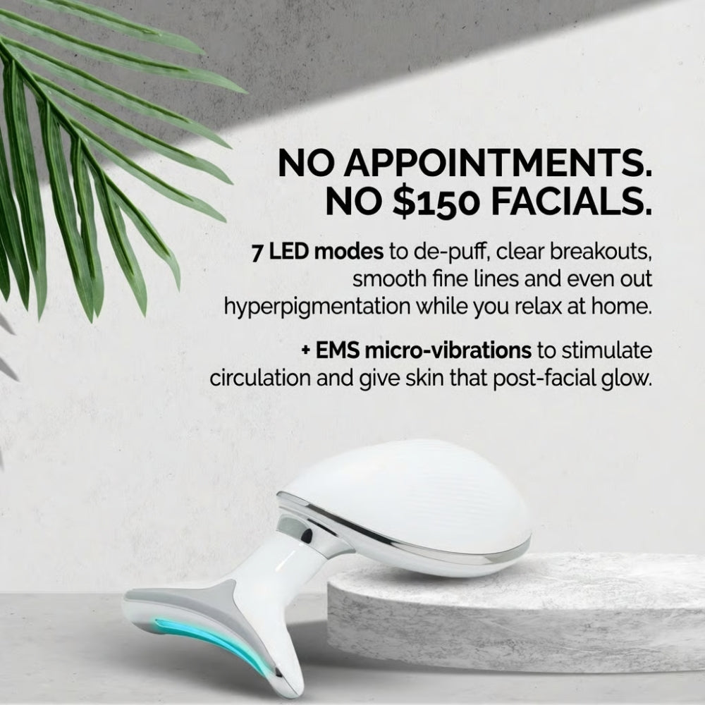 Multifunktionel 7-i-1 ansigts- og nakkemassageapparat