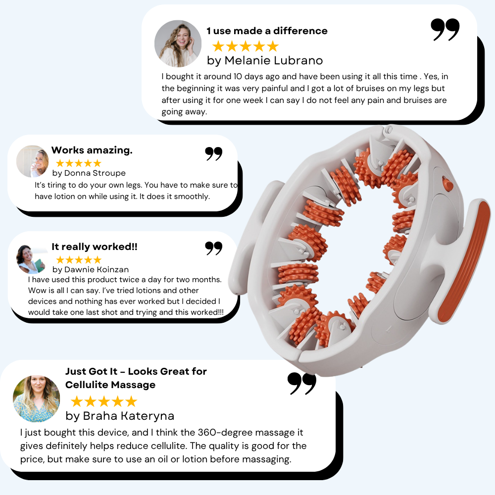 SmoothRise™ anti-cellulite massagerulle